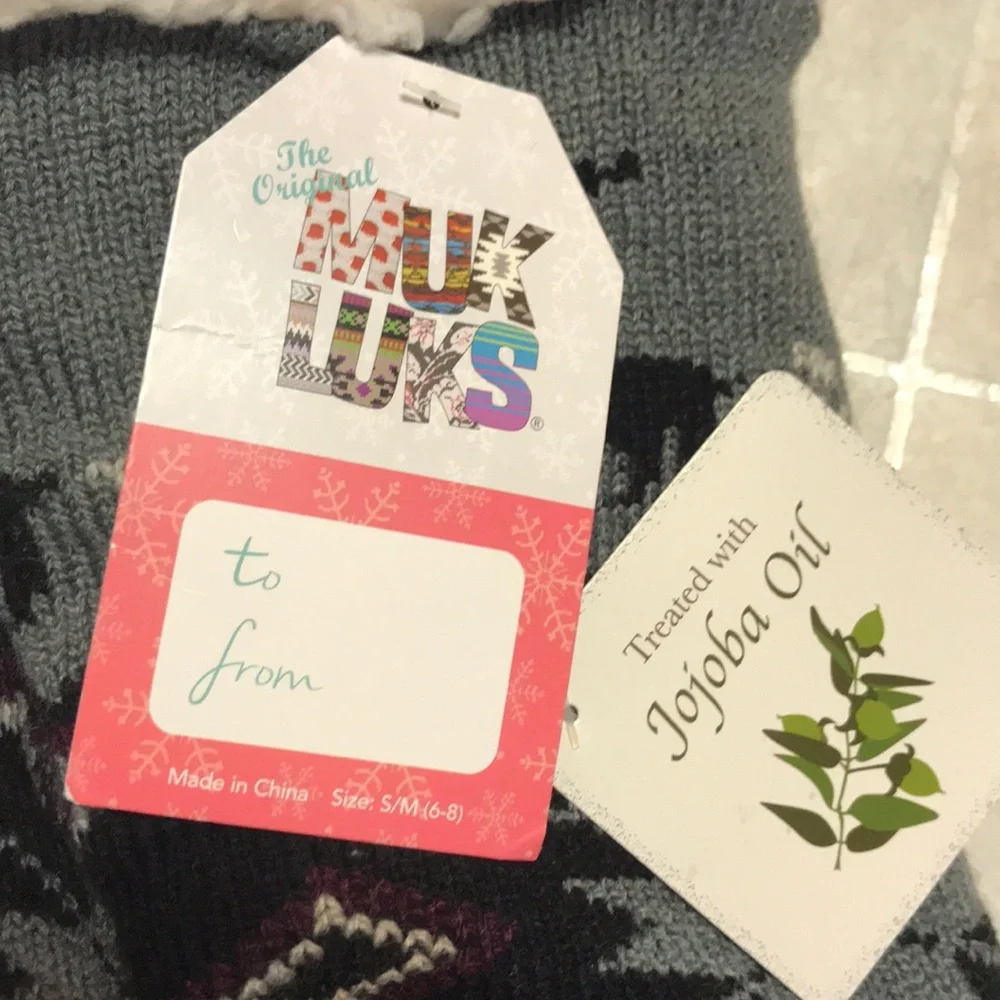 2 pair Muk Luk cozy socks